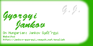 gyorgyi jankov business card